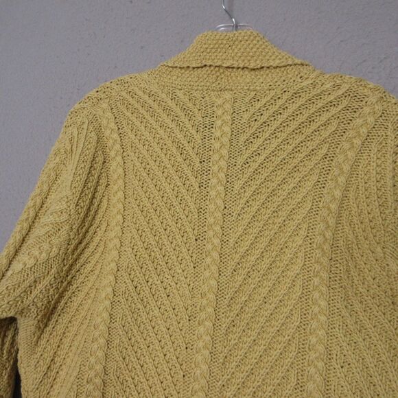 Lauren Ralph Lauren Yellow Cable Knit Cardigan - Picture 11 of 12